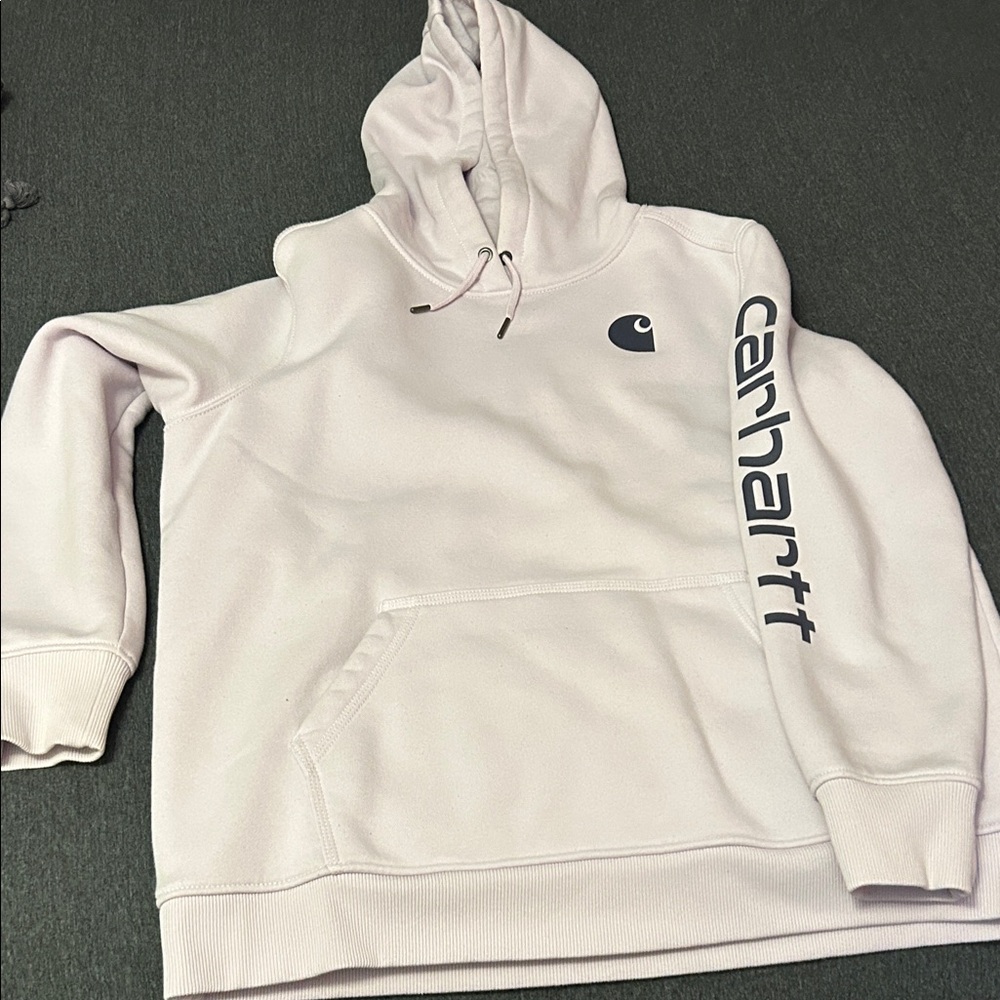 Carhartt Womens light purpleCream Hoodie Sweater